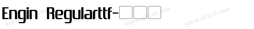 Engin Regularttf字体转换
